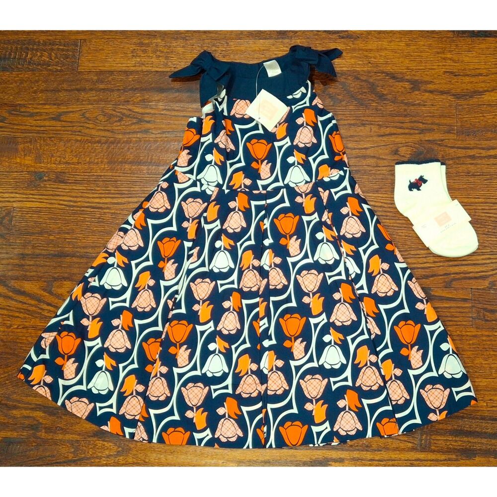 NWT Janie & Jack Dress w/ Socks Girls Toddler Size 3